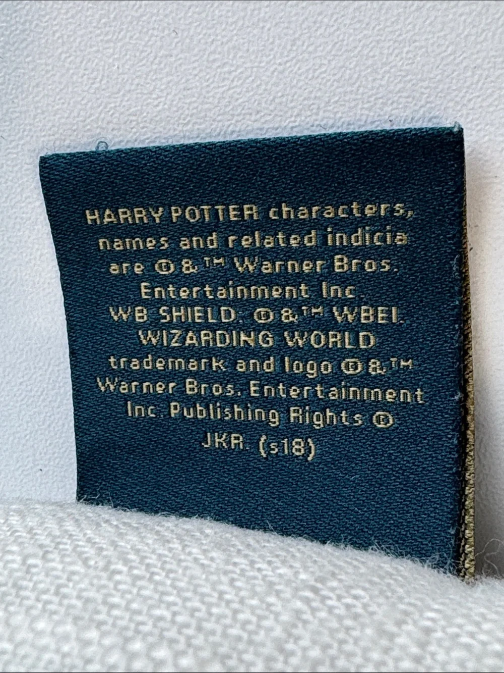 GOLDEN SNITCH Pottery Barn Kids Cream Gold Embroidered Harry Potter